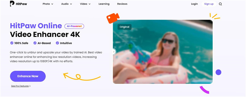 Aumento di risoluzione video online