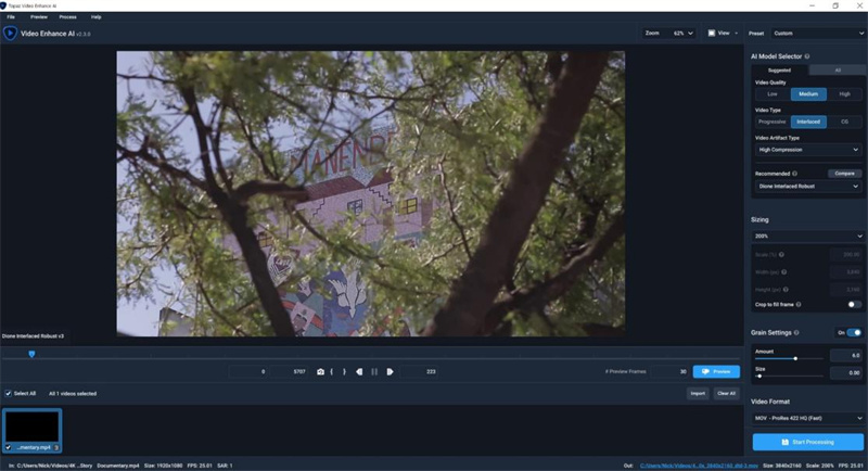 Topazlabs é um software de aprimoramento de vídeo com IA